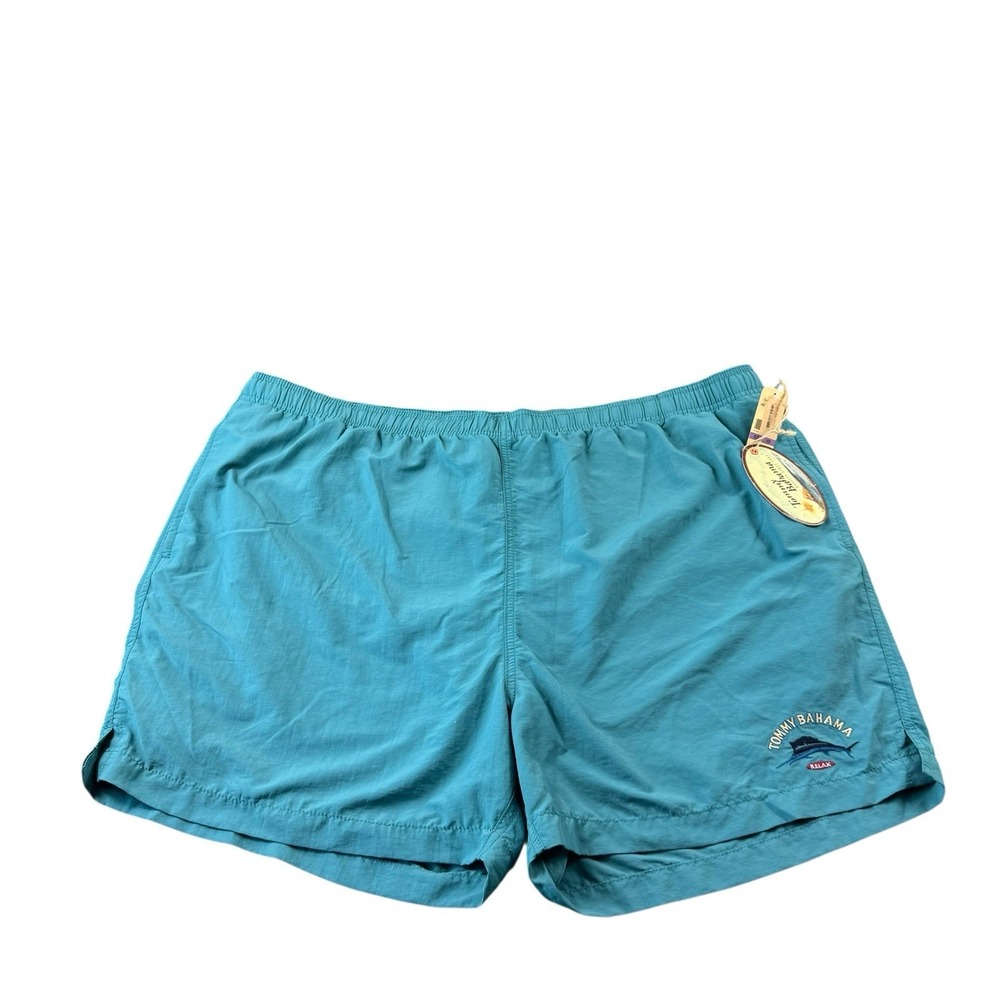 Tommy Bahama Aqua Green Mesh Lined Men's Swimtrunk Size 2XL XXL NWT